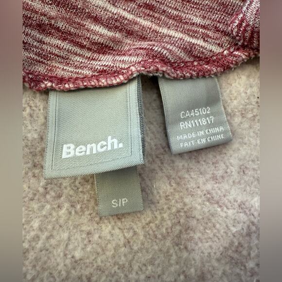 Bench Long Sleeve Sweatshirt Mini Dress Space Dye Maroon Size Small - Picture 7 of 10